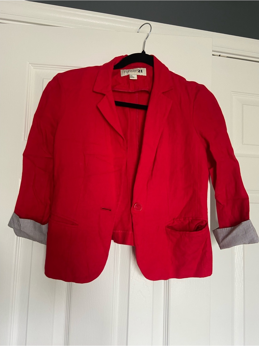 Forever 21 Bright Red Jacket